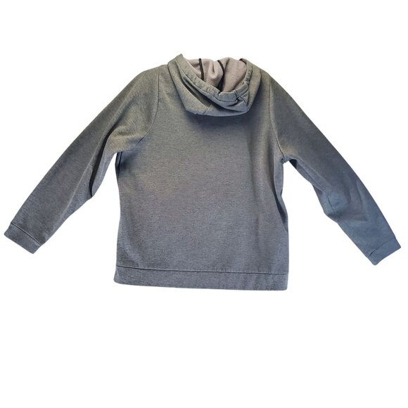 Nike Shirt Mens Large Gray Hoodie Dri-Fit Pullover Fleece Lined Athletic Wear - Picture 8 of 9